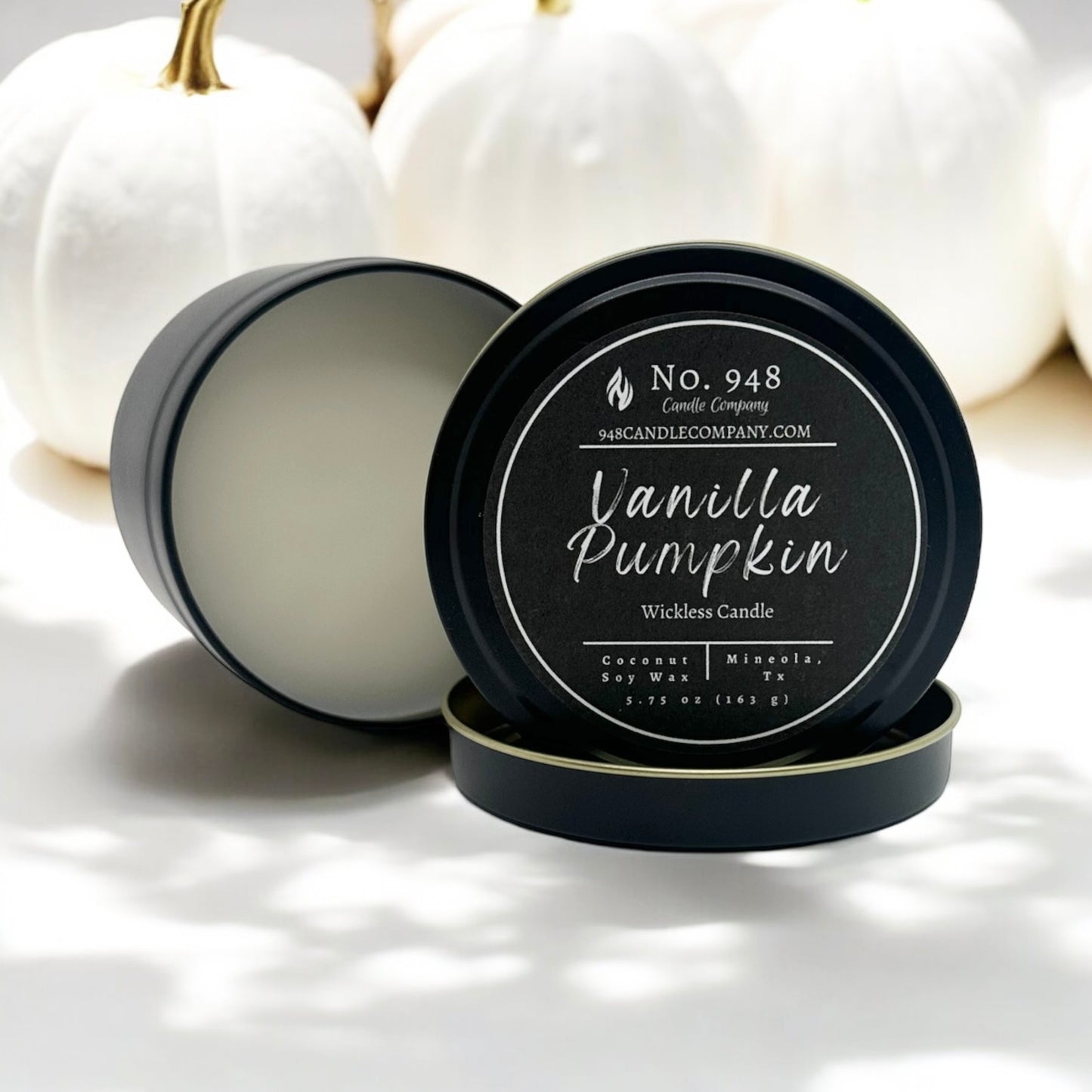 Vanilla Pumpkin Wickless Candle